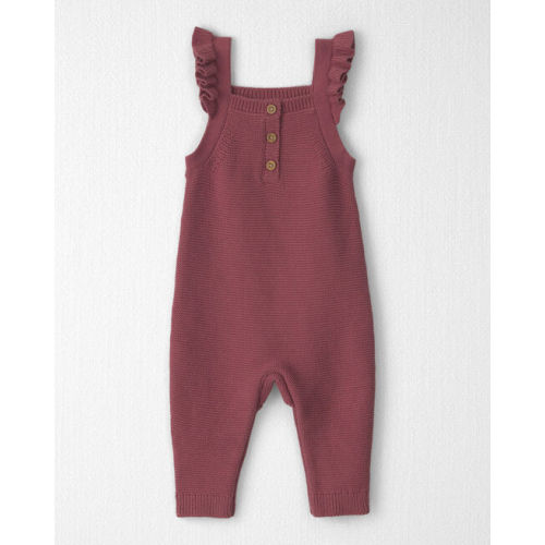 Baby Girl Organic Cotton Sweater Knit Overalls - Little Planet | Carter's