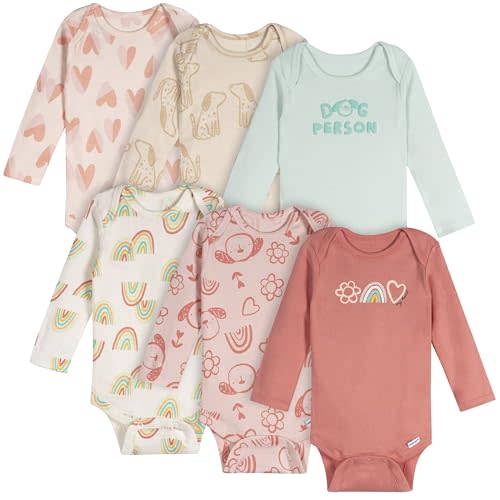 Onesies Brand Baby Boys & Girls 6-Pack Long Sleeve Bodysuits