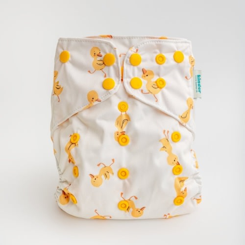 Just Ducky: Essentials Pocket Cloth Diaper with Athletic Wicking Jersey, Grows with your Baby