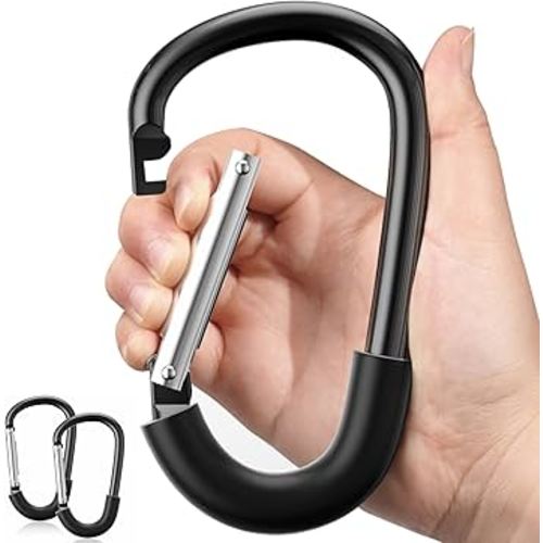 SURDOCA Stroller Hooks, 2Pcs Large Stroller Hooks for Bags, Universal Stroller Clips and Hooks, Mommy Hook for Stroller Heavy Duty, Stroller Accessories for Mom