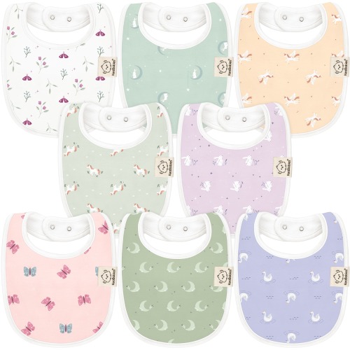 8-Pack Urban Drool Bibs - Lunaris / One Size