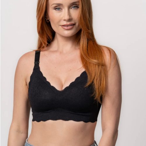 Ebony Lace Nursing Bra
