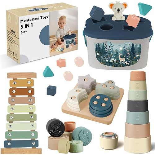 Montessori Toys for 6+ Month Old, Baby Toys for 6-12 Months Boys Girls Gift