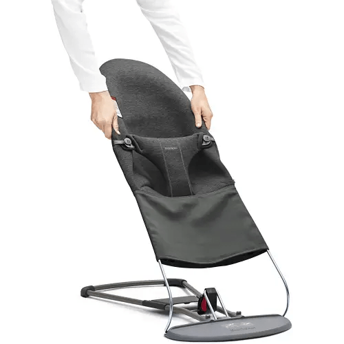 BABYBJORN Fabric Seat for Bouncer Bliss, 3D-Jersey, Charcoal Grey
