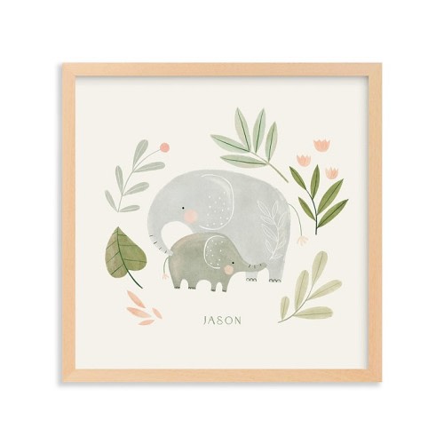 Minted® Elephant Duo Framed Art by Tati Abaurre
