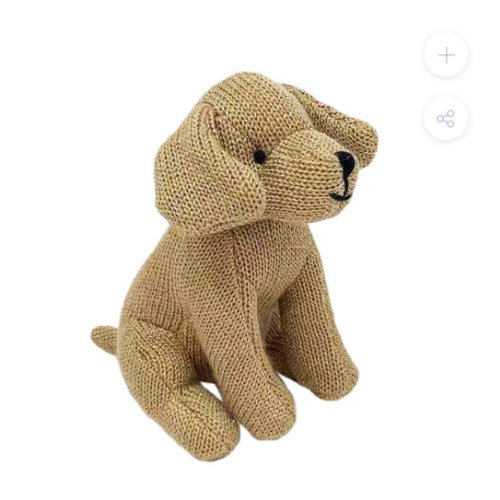 Bentley Puppy Knit Rattle