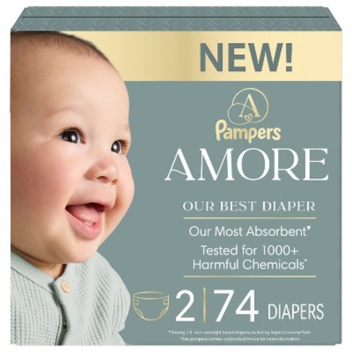 Amore by Pampers Diapers Super Pack - Size 2 - 74ct