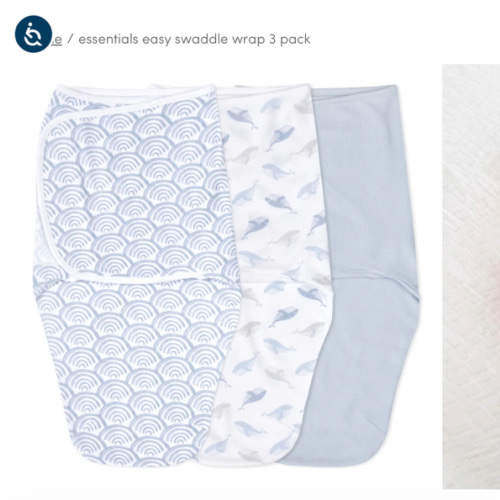 At Sea Easy Swaddle With No Zipper 0-3M | aden + anais