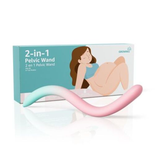 GROWNSY Perineal Massage Stick for Pregnancy Labor and Birth Prep, Pelvic Floor Muscle Massager for Pelvic Physical Therapy, Postpartum Essentials