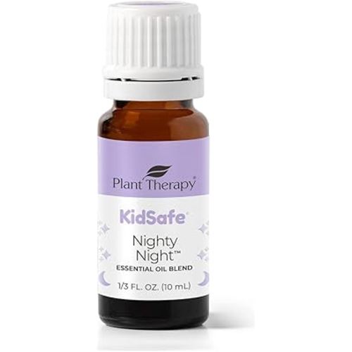 Plant Therapy KidSafe Nighty Night Essential Oil Blend for Sleep 10 mL (1/3 oz) 100% Pure, Undiluted, Natural Aromatherapy, Therapeutic Grade
