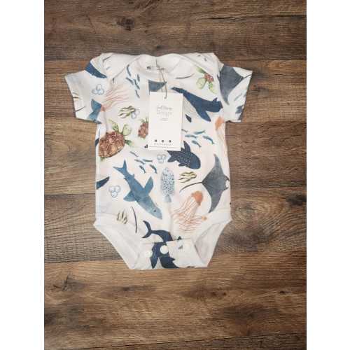 Infant bodysuit, infant romper, whale bodysuit, beach infant clothing, bodysuit for baby, infant clothing, short sleeve bodysuit