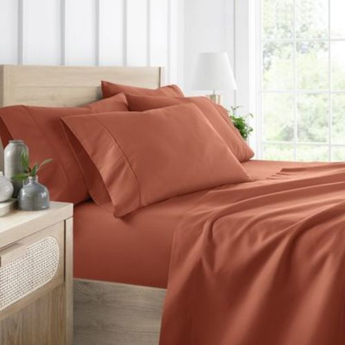 Solid 6 Piece Sheet Set - Ultra Soft, Easy Care - Becky Cameron (Extra Pillow Cases!)