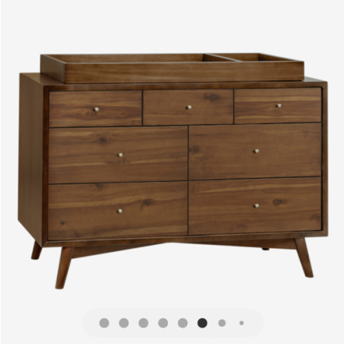 Palma 7 Drawer Double Dresser | Mid-Century Modern Dresser – Babyletto
