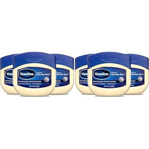 Vaseline Petroleum Jelly Original 3 Count Provides Dry Skin Relief And Protects Minor Cuts Dermatologist Recommended And Locks In Moisture 13oz (Pack of 2)