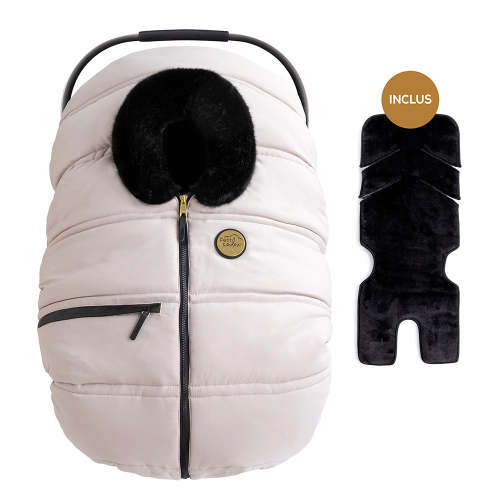 Deluxe Set: 3-Season Car Seat Cover & Insulated Backing (-30°C to 15°C)