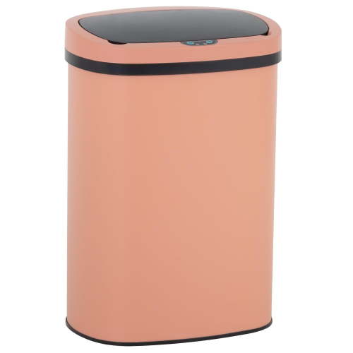 BestOffice 13 Gallon Stainless Steel Touchless Kitchen Trash Can with Motion Sensor for Indoor Use(Pink)