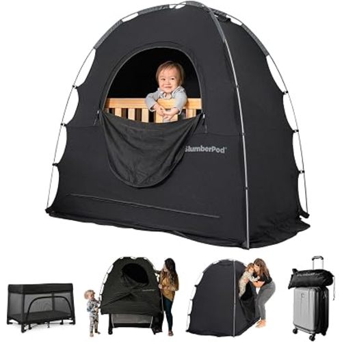 SlumberPod The Original Blackout Sleep Tent for Pack N Play & Mini Crib