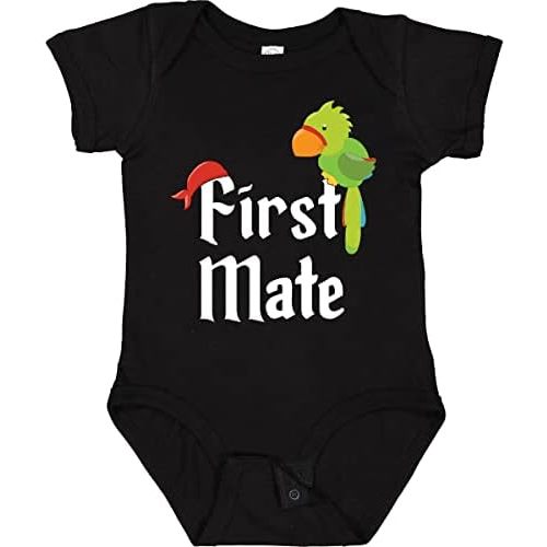 inktastic First Mate Pirate with Parrot and Bandanna Baby Bodysuit
