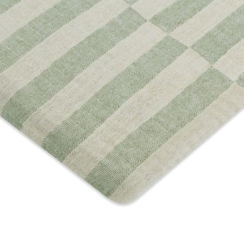 Babyletto Muslin All-Stages Bassinet Sheet, GOTS Certified Organic Cotton - Moss Stripe