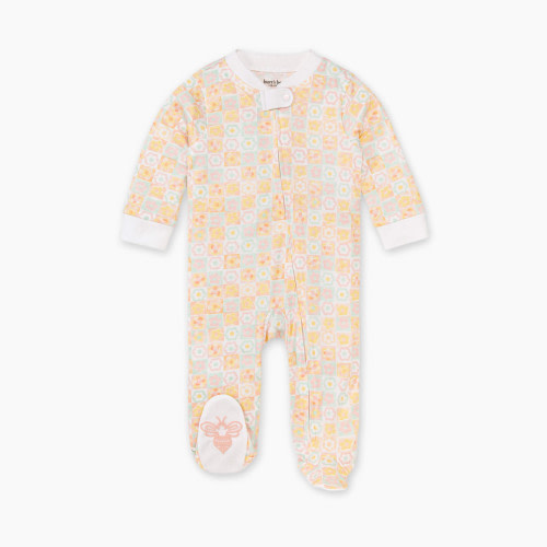 Burt's Bees Baby Organic Sleep & Play Footie Pajamas - Flower Power, 0-3 Months