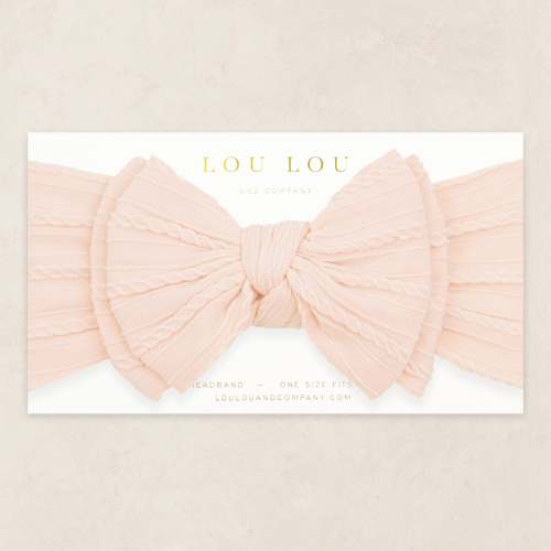 Cable Knit Headband - Ballerina