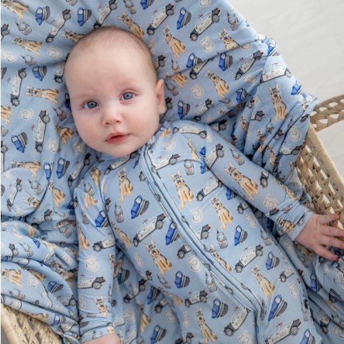 Police Zippered Footie