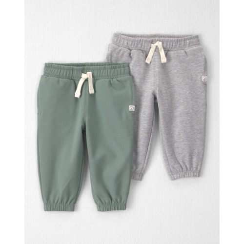 Baby 2-Pack Organic Cotton French Terry Joggers - Little Planet | Carter's