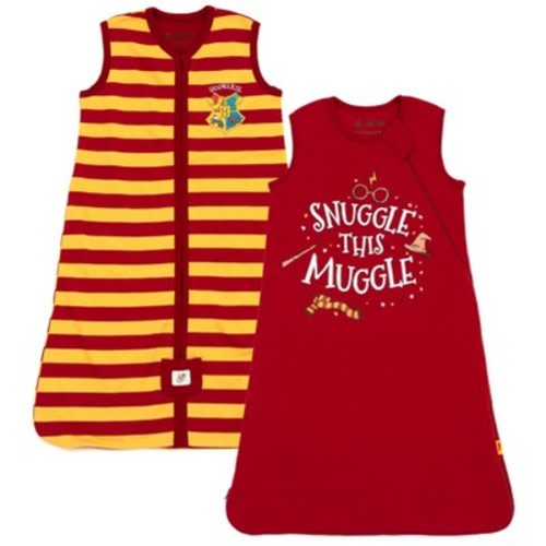 Harry Potter Mens 2 Pack Zip Up Sleep Sacks Maroon Large