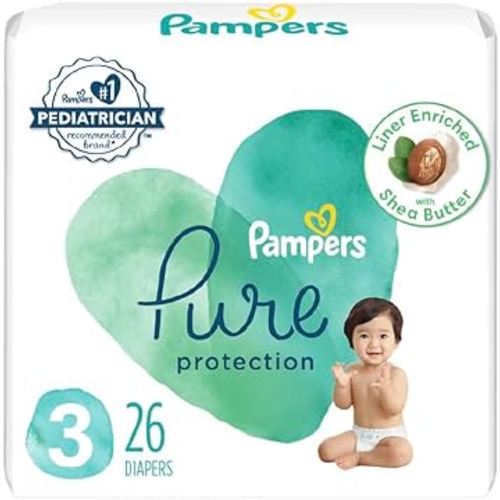 pampers Pure Protection Diaper Size 3 26 ct Old