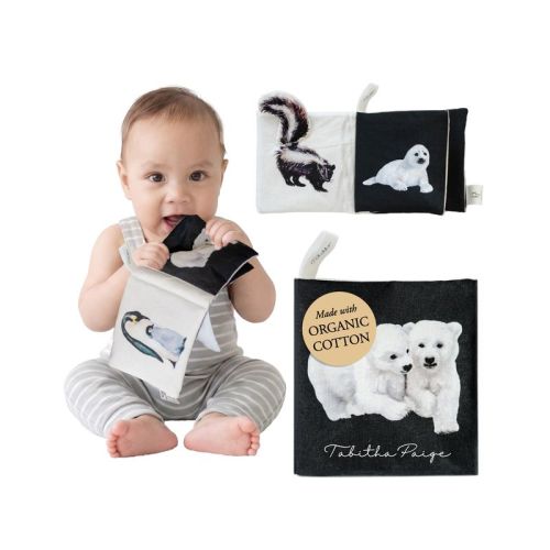 Baby's Black & White Crinkle Book Made with Organic Cotton - (Tabitha Paige Children's Book) by Tabitha Paige (Hardcover)