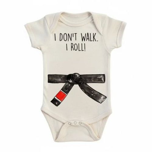 Jiu Jitsu I Roll Newborn Baby Onesie® Bodysuit GS1 Multicolor 0-3M