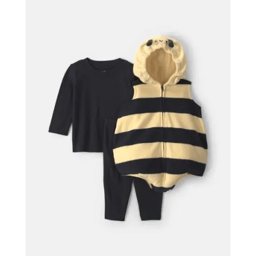 Baby 3-Piece Bee Halloween Long-Sleeve Costume - Yellow/Black | Carter's