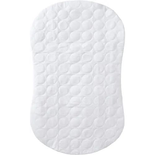 HALO BassiNest Protective Waterproof Cover for Bassinet Pad, White