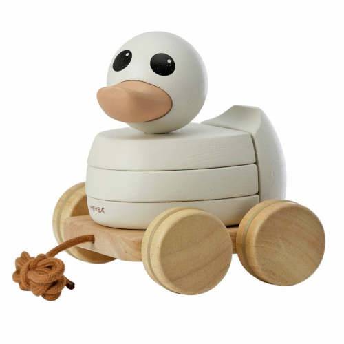 Gooseling Stacker and Pull Toy - Marshmallow | Gooselings