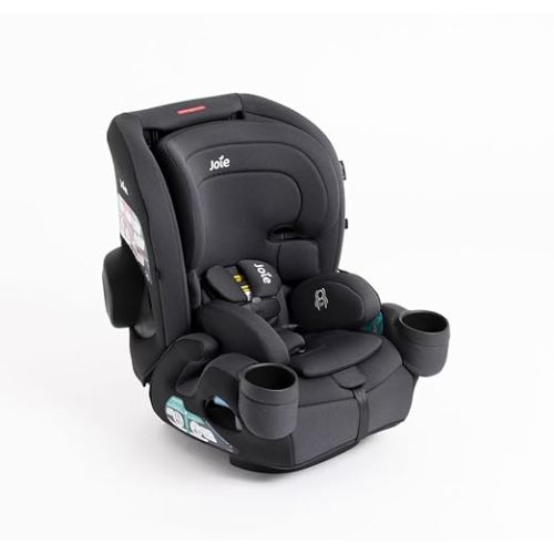 Joie Baby, Saffron™ SI 4‑in‑1 Convertible Car Seat, Rear‑Facing, Forward‑Facing, High‑Back & Booster, LockTight™ Install, Side Impact Protection, No‑Rethread Harness (Shale)
