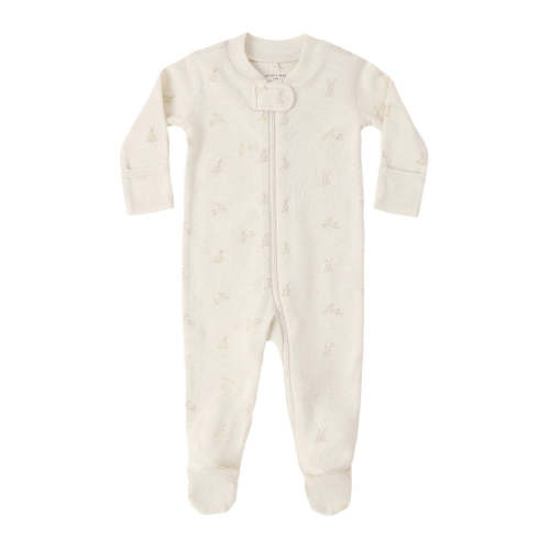 Quincy Mae Bunnies Zip Long Sleeve Sleeper Footie