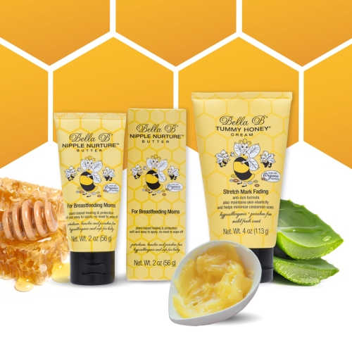 Bella B Bundle - Nipple Nurture Butter 2 oz and Tummy Honey Cream 4 oz