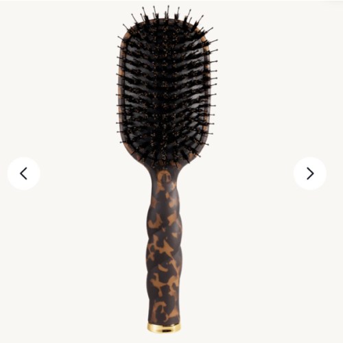 Boar Bristle Hair Brush - Tortoise in Brown and Black | TELETIES