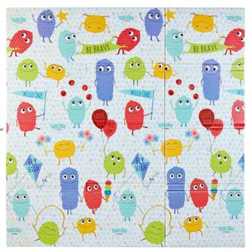 Toddleroo Foldable Friends Padded Play Mat 71" x 71"