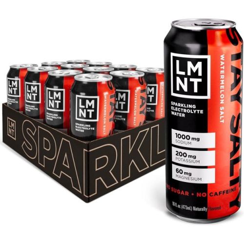 Lmnt Sparkling Electrolyte Drink - Watermelon Salt (pack Of 12)