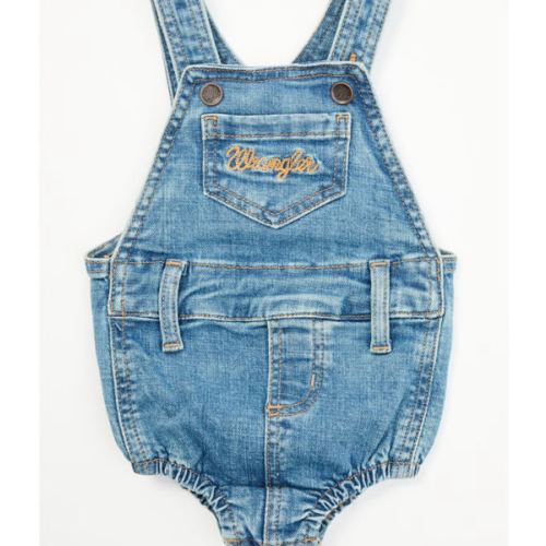 Wrangler Infant Boys' Boot Barn Exclusive Denim Overall Onesie | Boot Barn