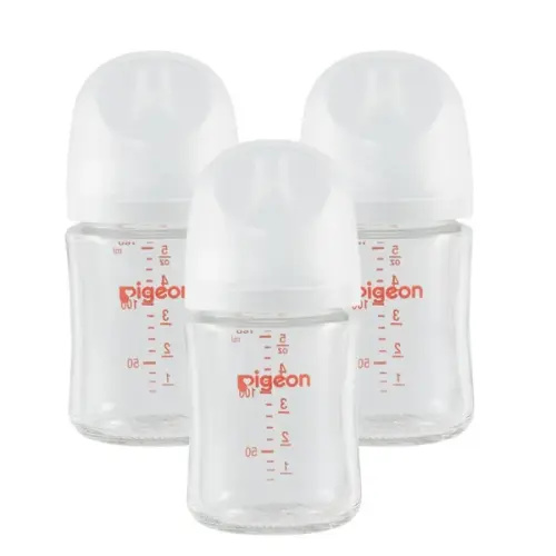 Pigeon Glass Bottle with SS Nipple