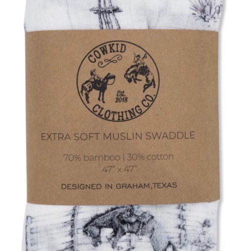 Heaven on Earth Bamboo Muslin Swaddle – Cowkid Clothing Company