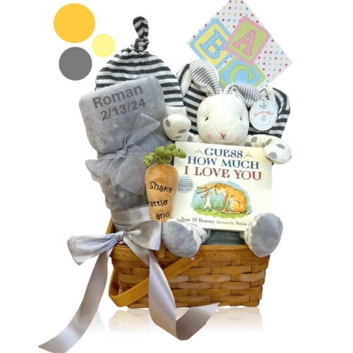 Bunny Love Gender-Neutral Welcome Basket