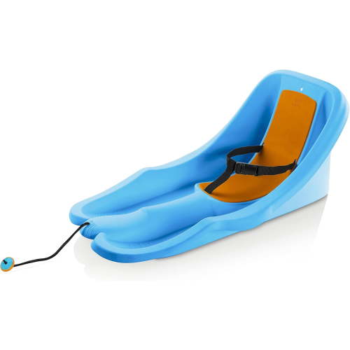 Gizmo Riders Baby Rider Mint Orange Pull Snow Sled for Toddlers, 55 lbs , Ages 6 Months+