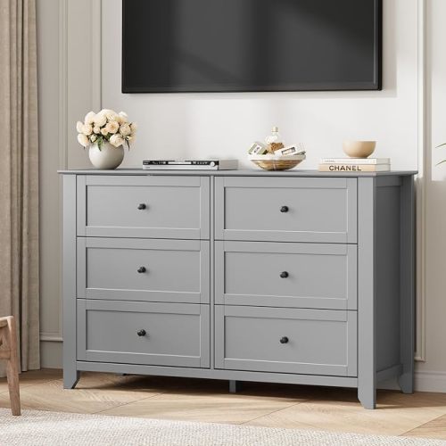 Garvee 6 Drawer Dresser for Bedroom, 47.2"