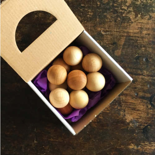 Grimms: Wooden Baby Beads Grasper - Natural