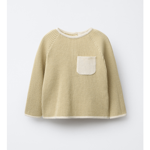 Zara Contrast Piping Sweater