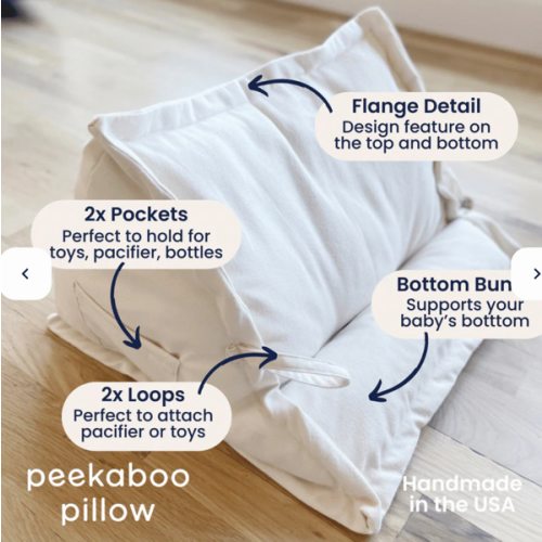 Peekaboo Pillow™ Official Site - Organic Infant Lap Pillow