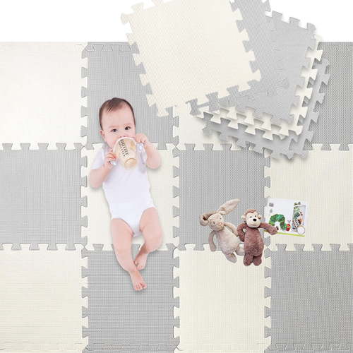 Baby Playmat, 18pcs Puzzle EVA Foam Play Mat Crawling Floor Mats 1.62 Sqm Coverage Interlocking Floor Tiles, 0.39" Thin - Walmart.ca